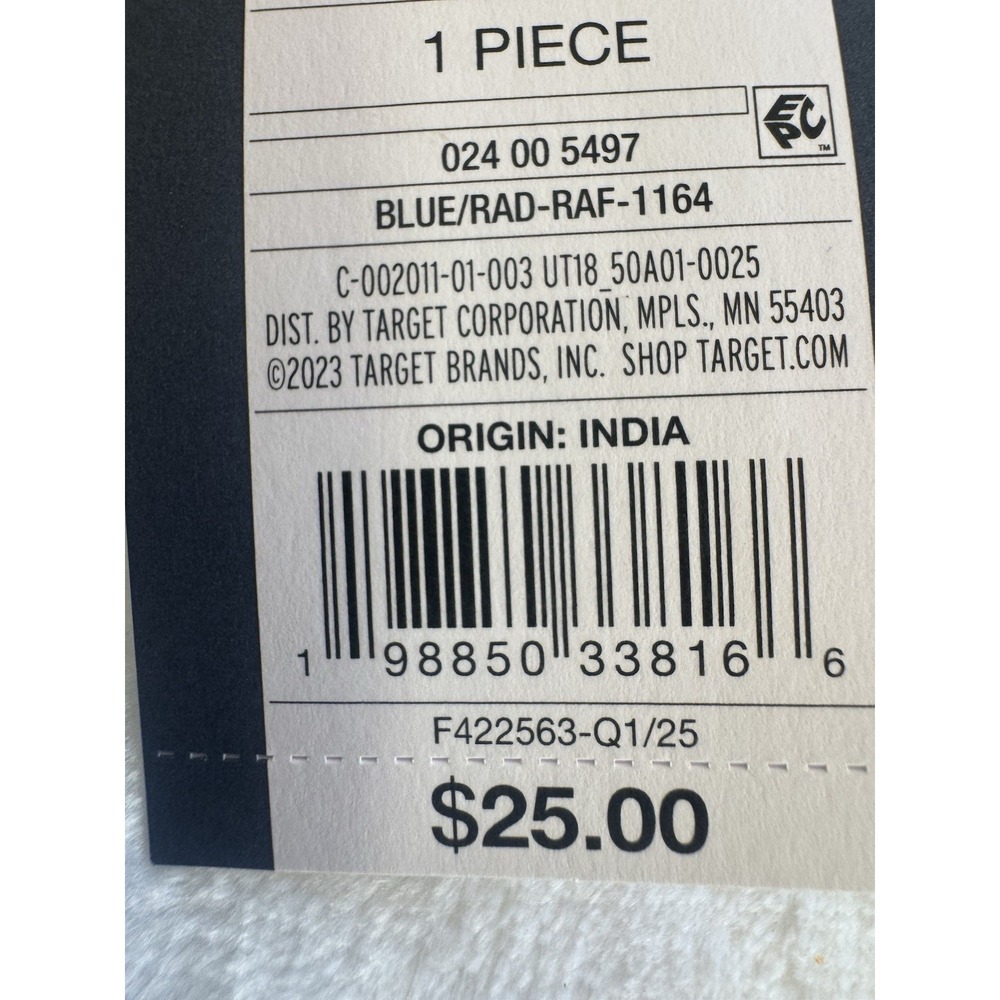 Universal Thread Navy Blue "Ciao" Crocket Tote/Handbag/Purse Handles & Crossbody - Picture 6 of 8